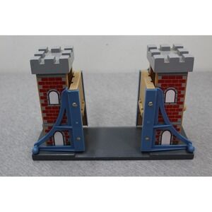 Brio Tower Bridge Kids O/S Blue Wooden Railway Drawbridge Track Accessory